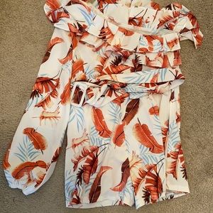 Floral Romper w/belt